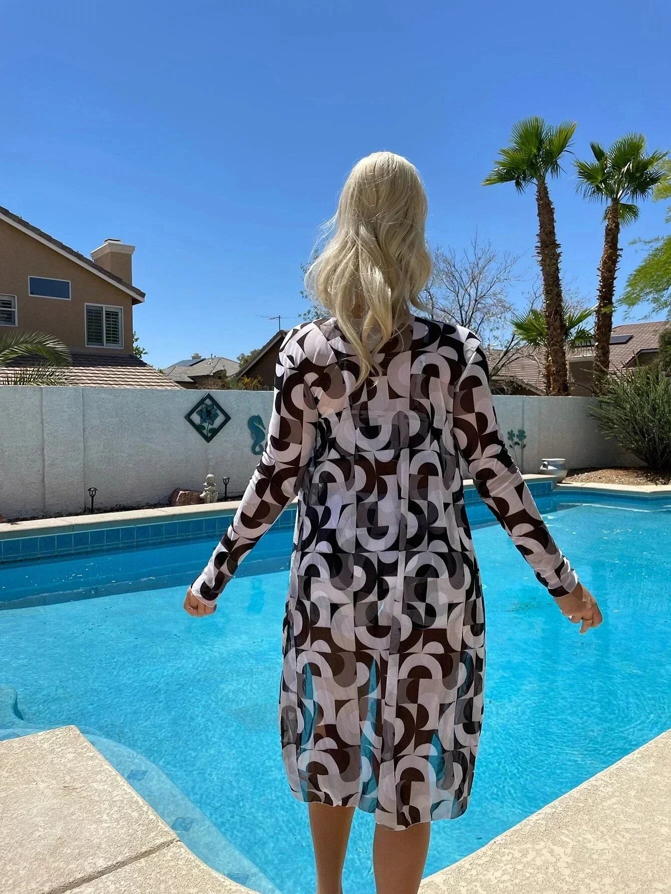 Sienna | Women's High Waist Swim Set With Cover Up