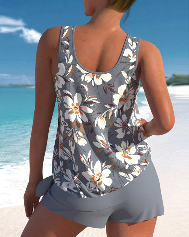 Daisy | Women's Floral Sleeveless Tankini Swim Set