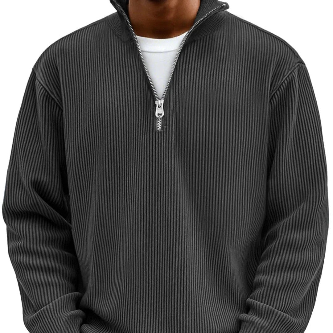 Man wearing the Bertram men's sweater, 7 view