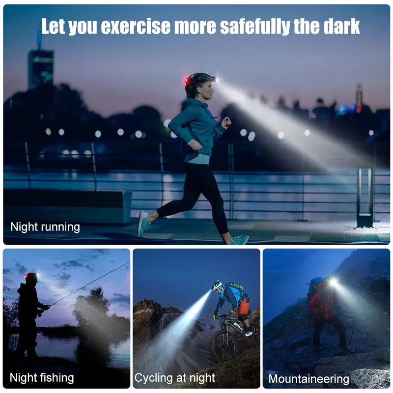 Rechargeable waterproof LED head torch with zoom - product photo 10