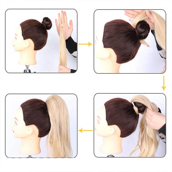 Clip-in volume ponytail hairpiece - product photo 6