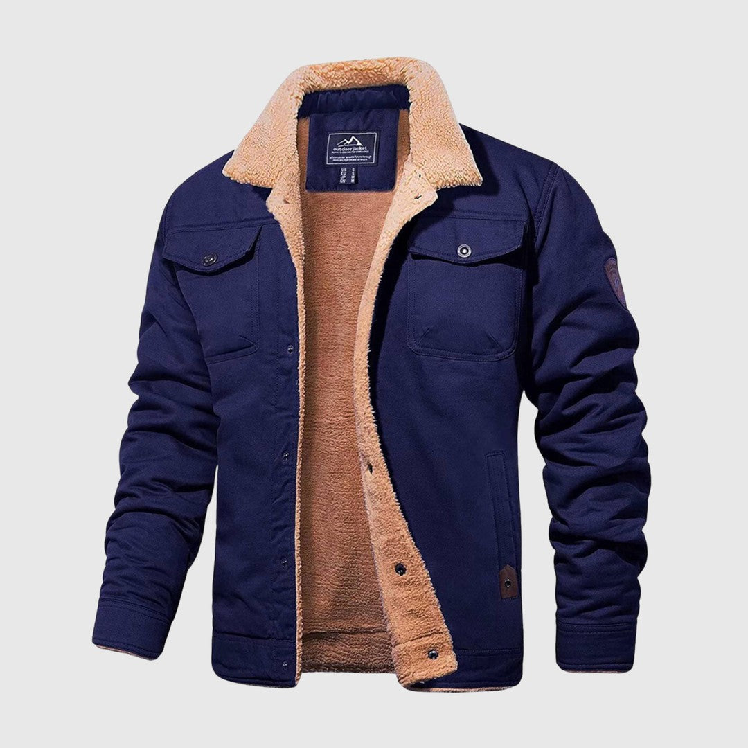 Man wearing the Brennan men's cotton default type, 7 view
