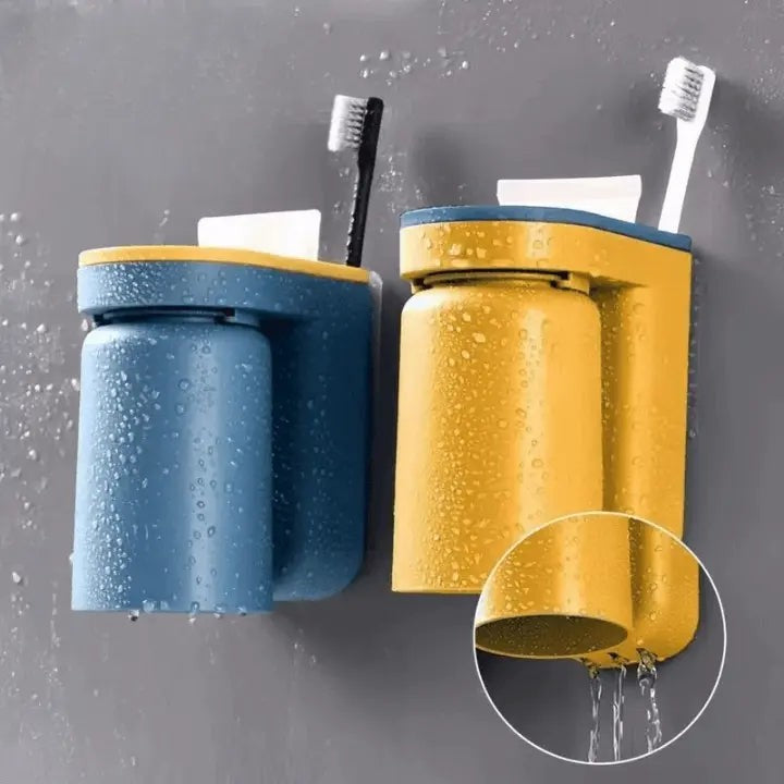 Wall-mounted adhesive toothbrush holder - product photo 3