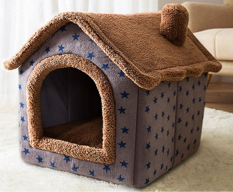 Fluffy enclosed pet house for cats and small dogs - product photo 2