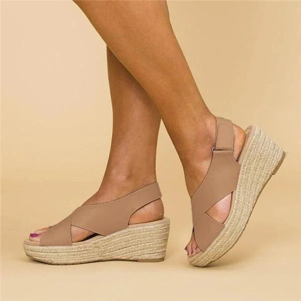 Zoe | Women's Espadrille Wedge Strap Sandals