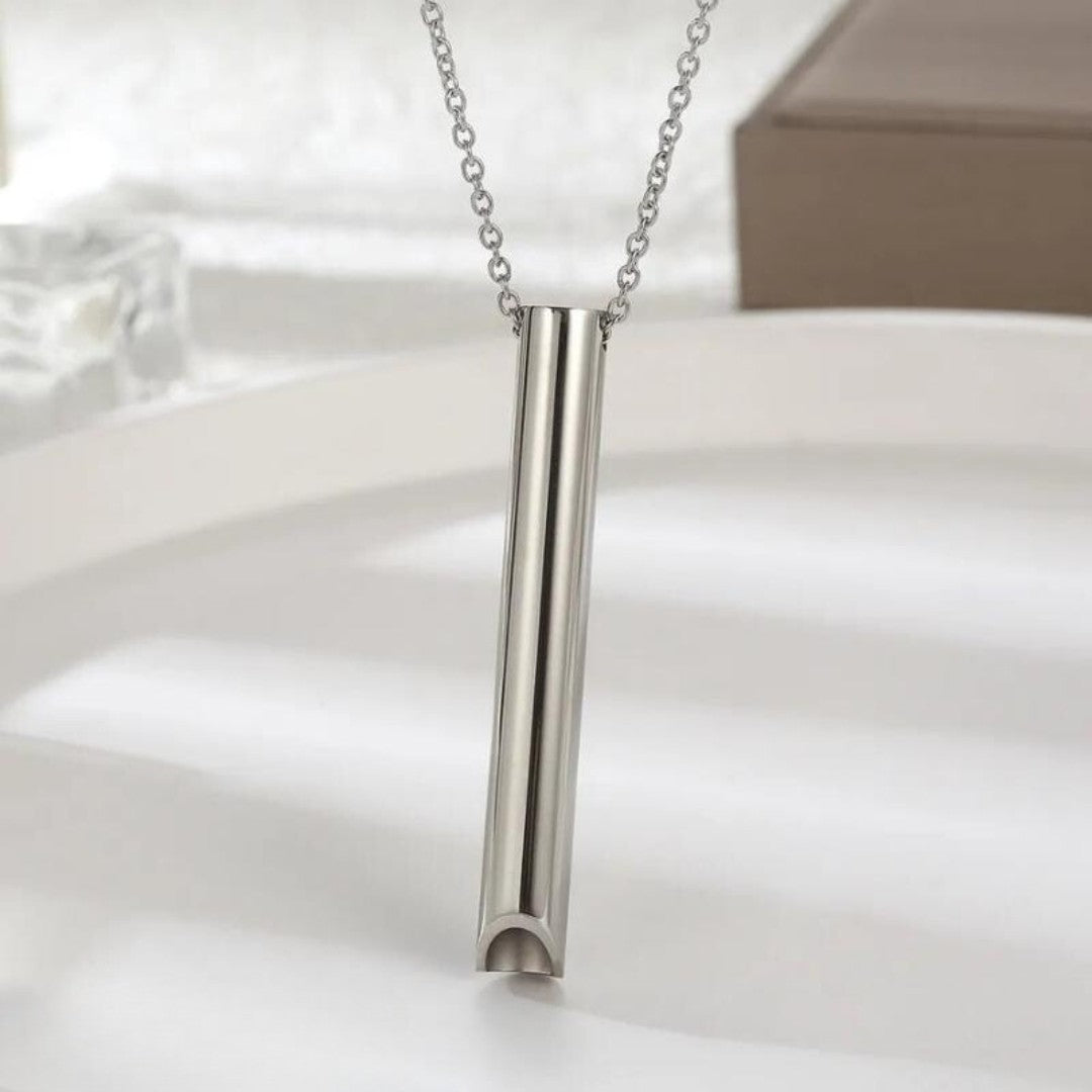 Metal breathing pendant on a chain - product photo 4