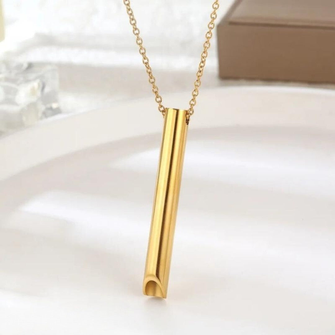Metal breathing pendant on a chain - product photo 5