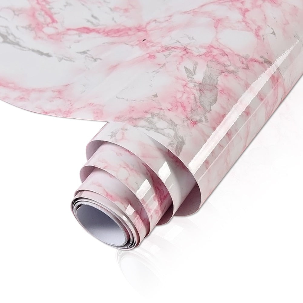 Marble effect self-adhesive worktop vinyl - product photo 30