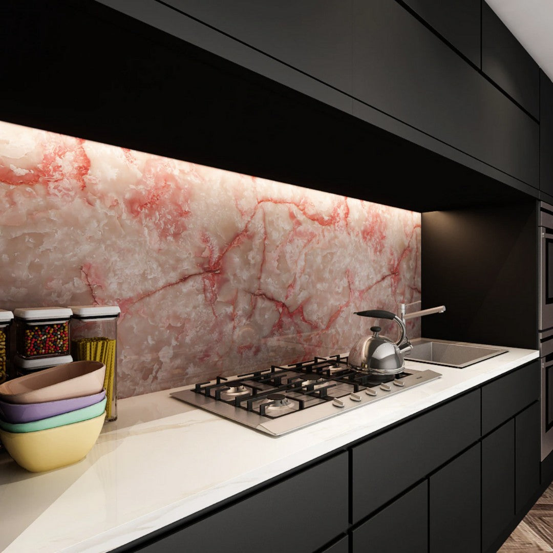 Marble effect self-adhesive worktop vinyl - product photo 7