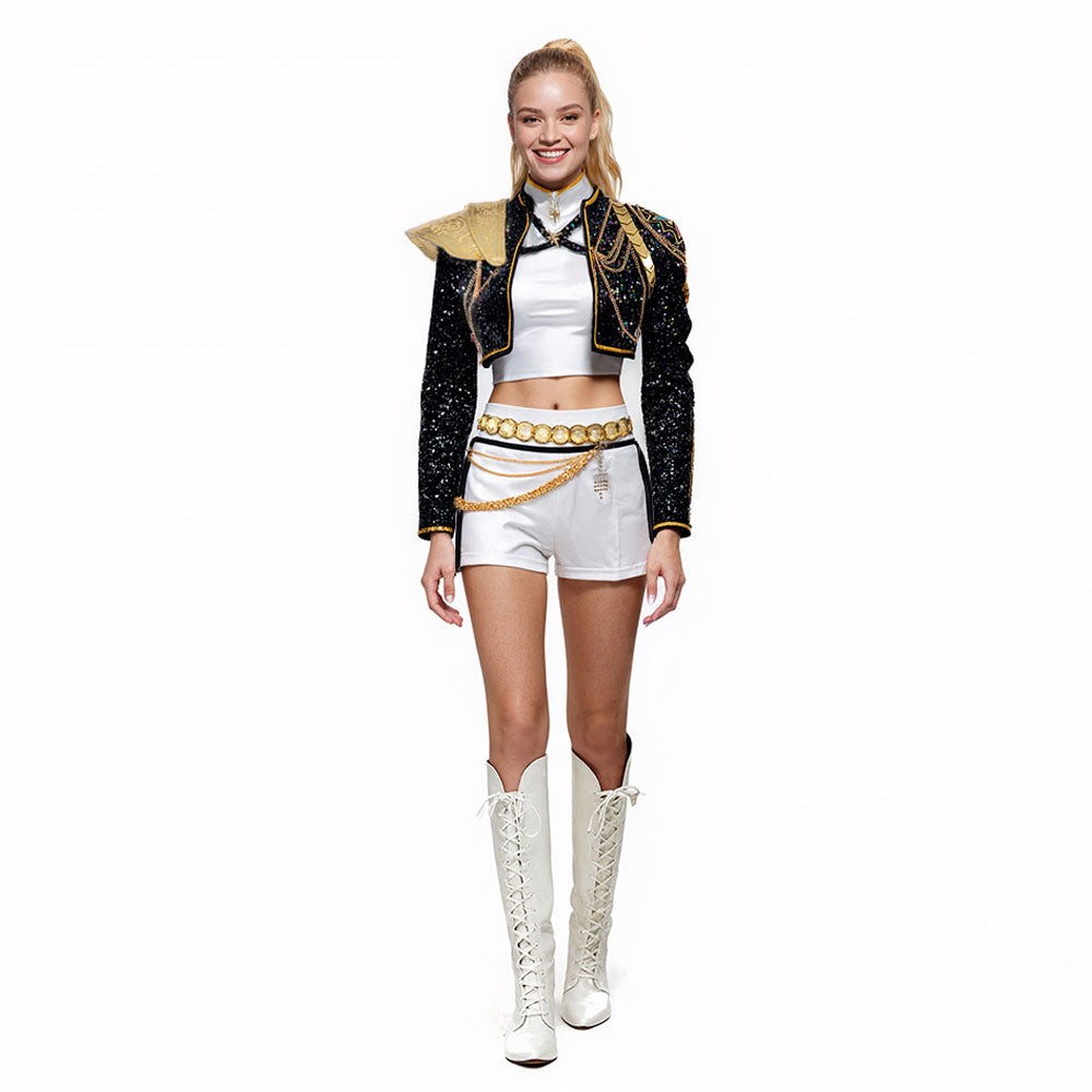 Sequinned five-piece stage costume set - product photo 4