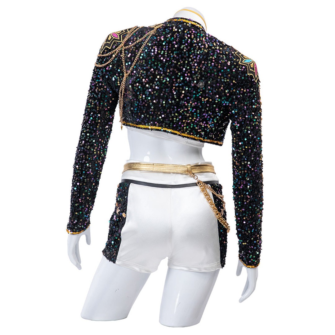 Sequinned five-piece stage costume set - product photo 6