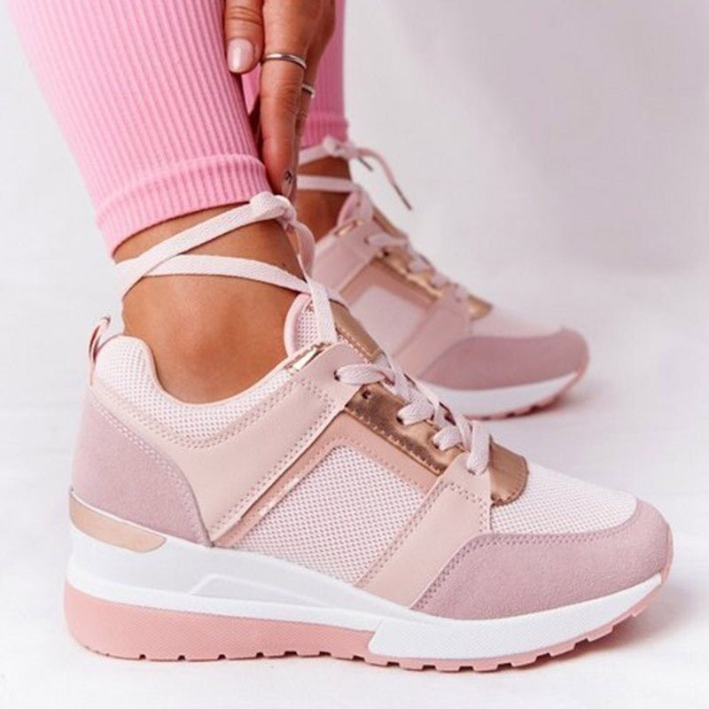 Sophie | Women's Orthopedic Lace-Up Wedge Sneakers