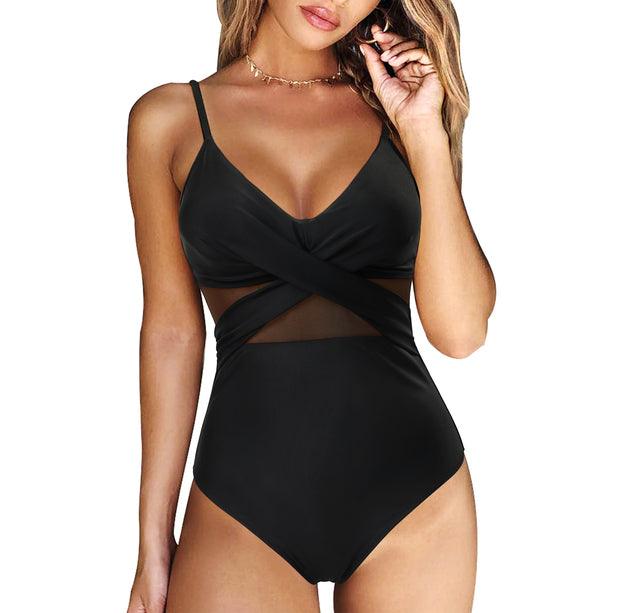 Freya | Women's Cross Wrap Tummy Control One-Piece Swimsuit