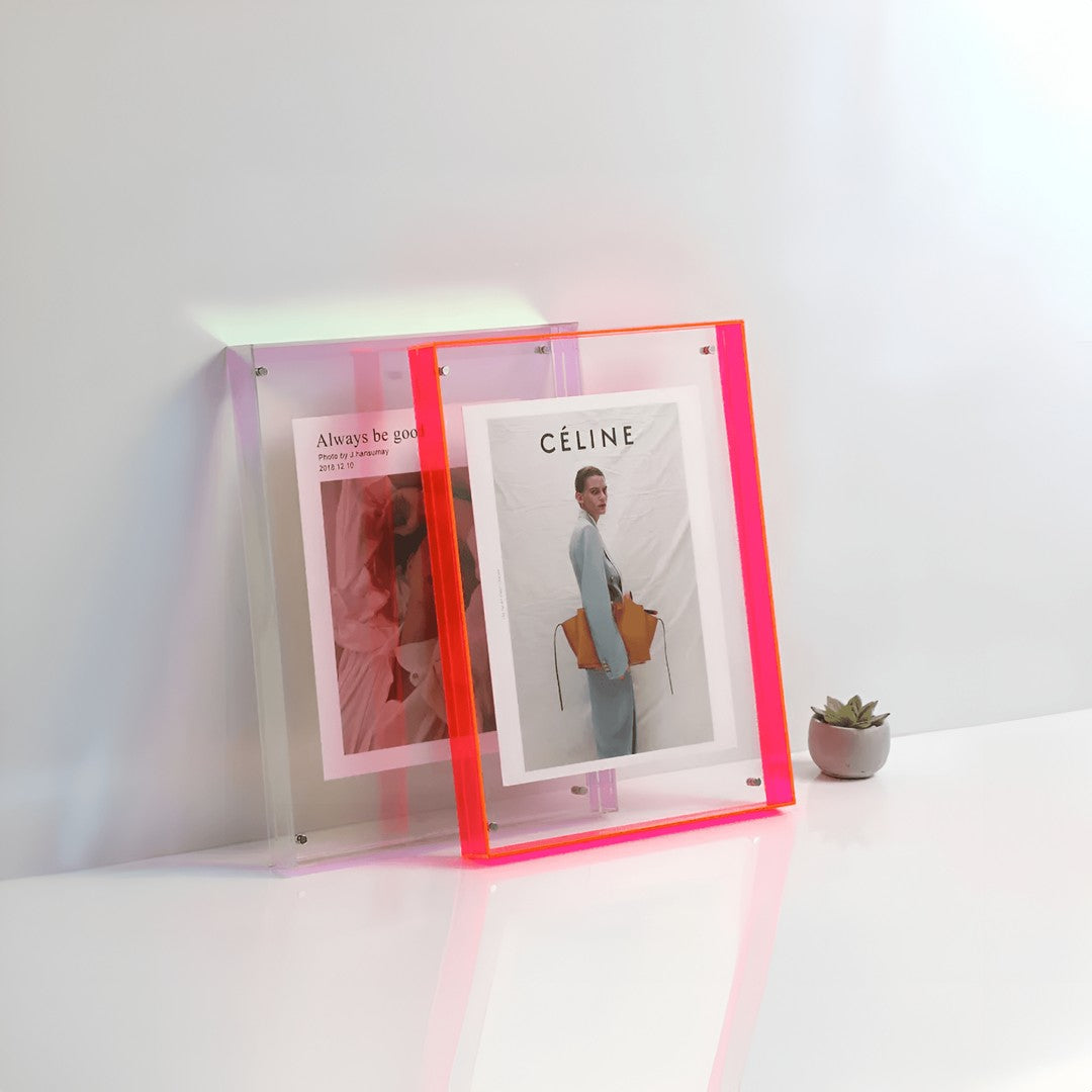Clear acrylic photo frame - product photo 1