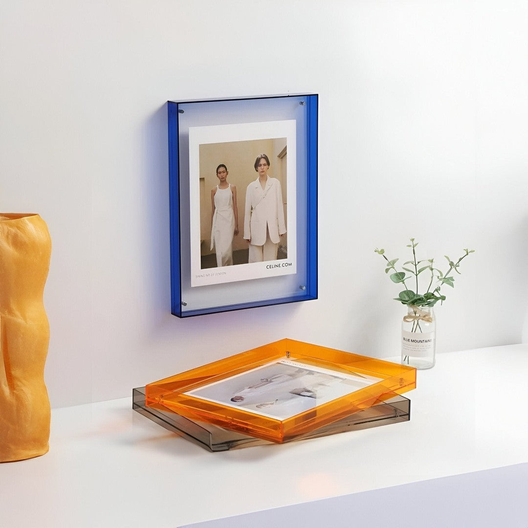 Clear acrylic photo frame - product photo 2