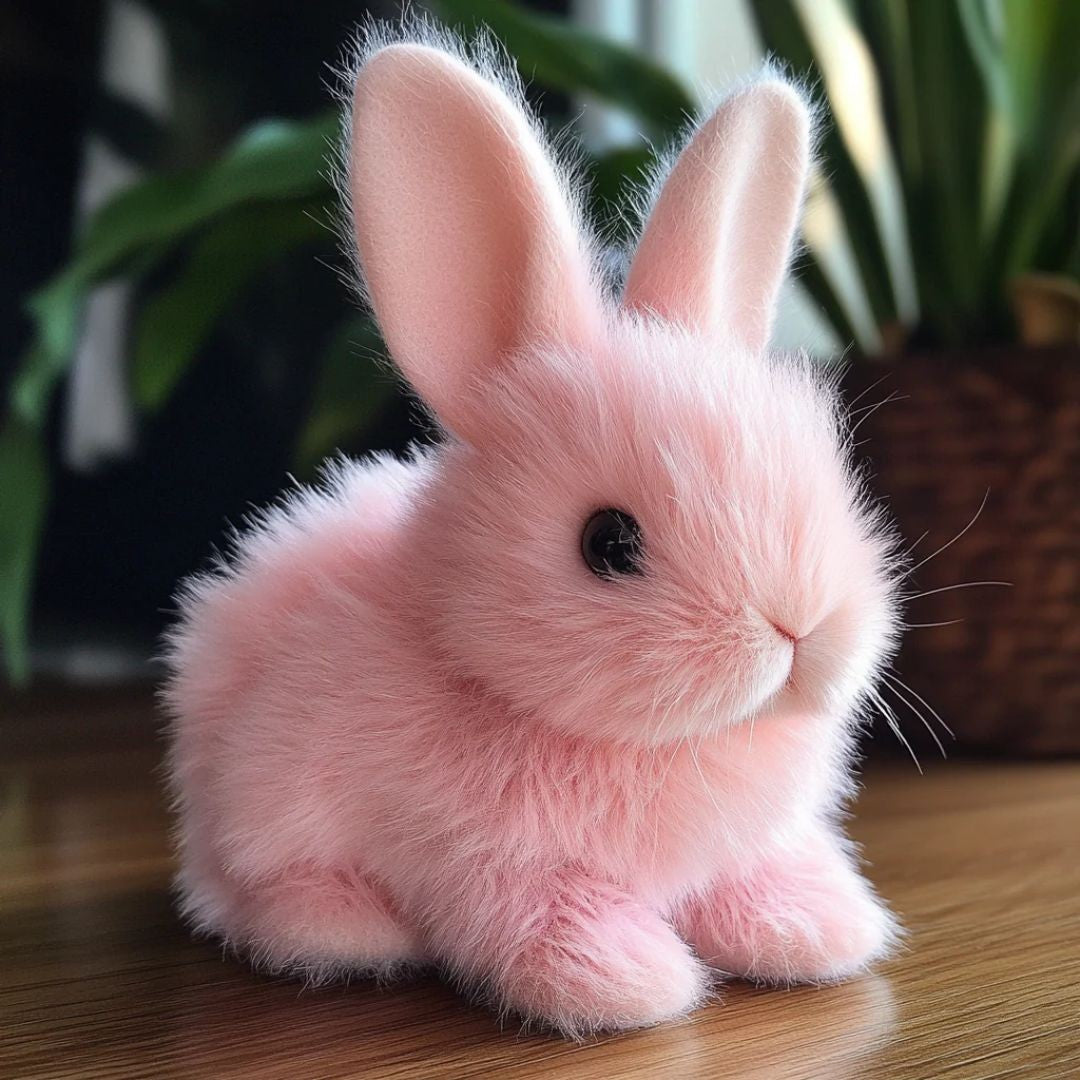 Interactive plush rabbit that hops - product photo 1