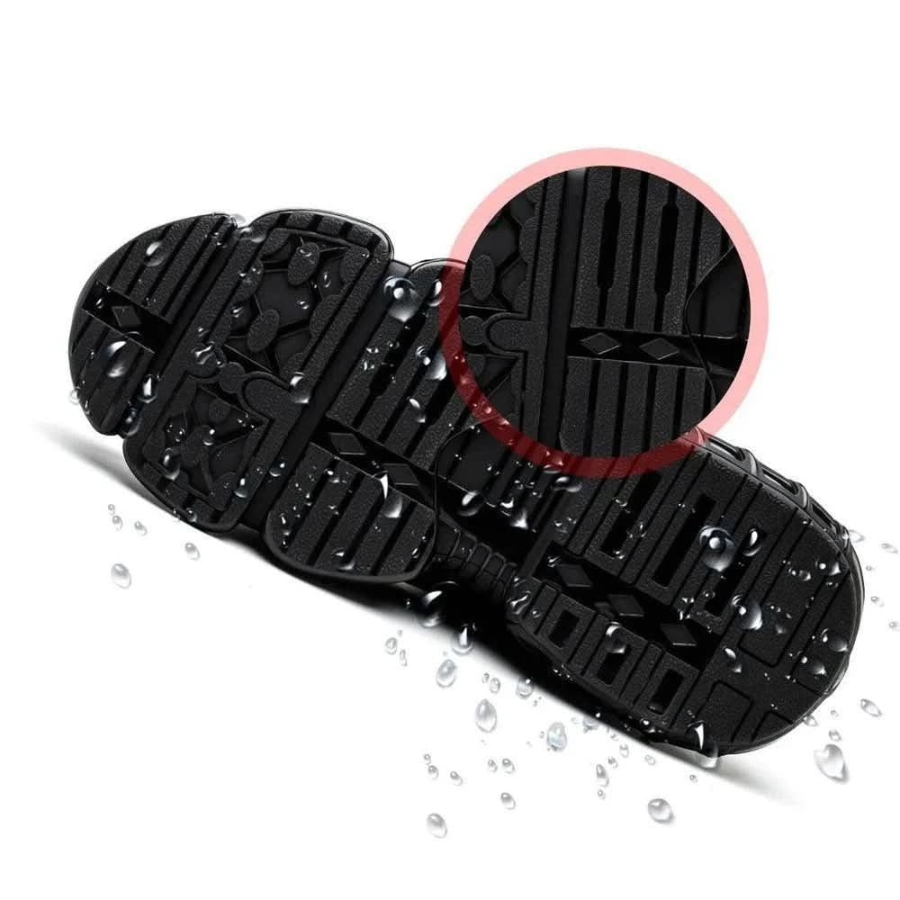 Wide toe slip-resistant work shoes with dial lacing - product photo 5