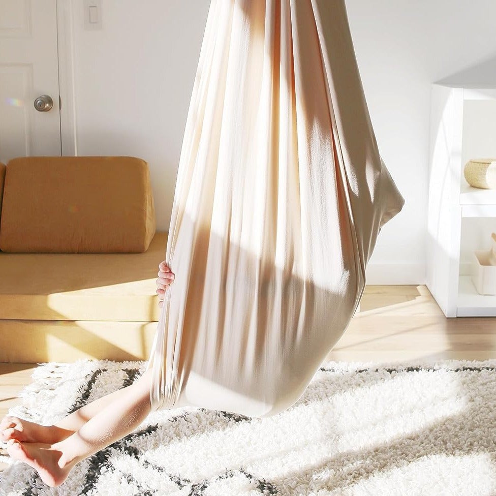 Children's hanging cotton hammock swing - product photo 10