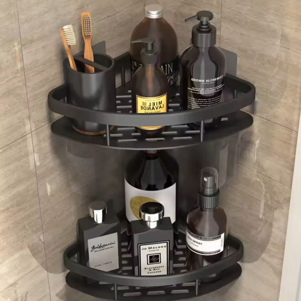 Aluminium corner shower caddy - product photo 1