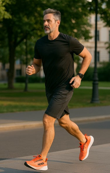 Lightweight cushioned mesh running shoe - product photo 2