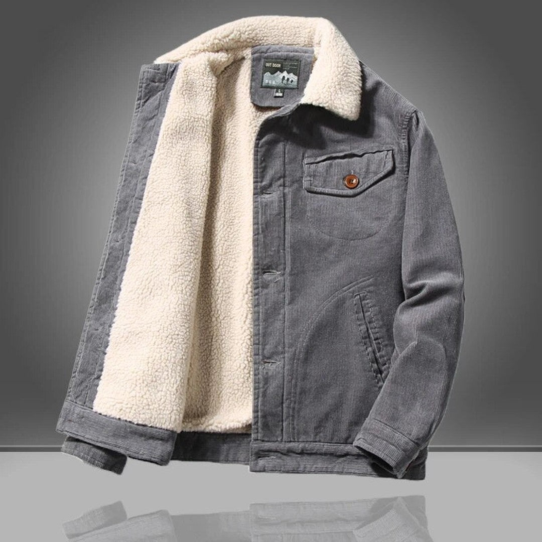 Man wearing the Dante men's jacket, front view