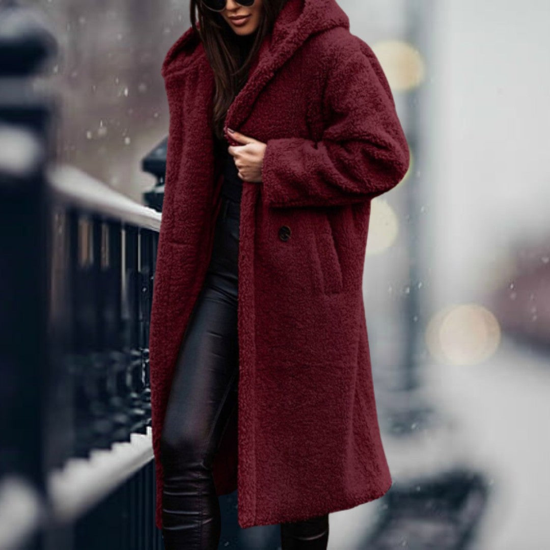 Woman wearing the Delia women's hooded jacket, 12 view