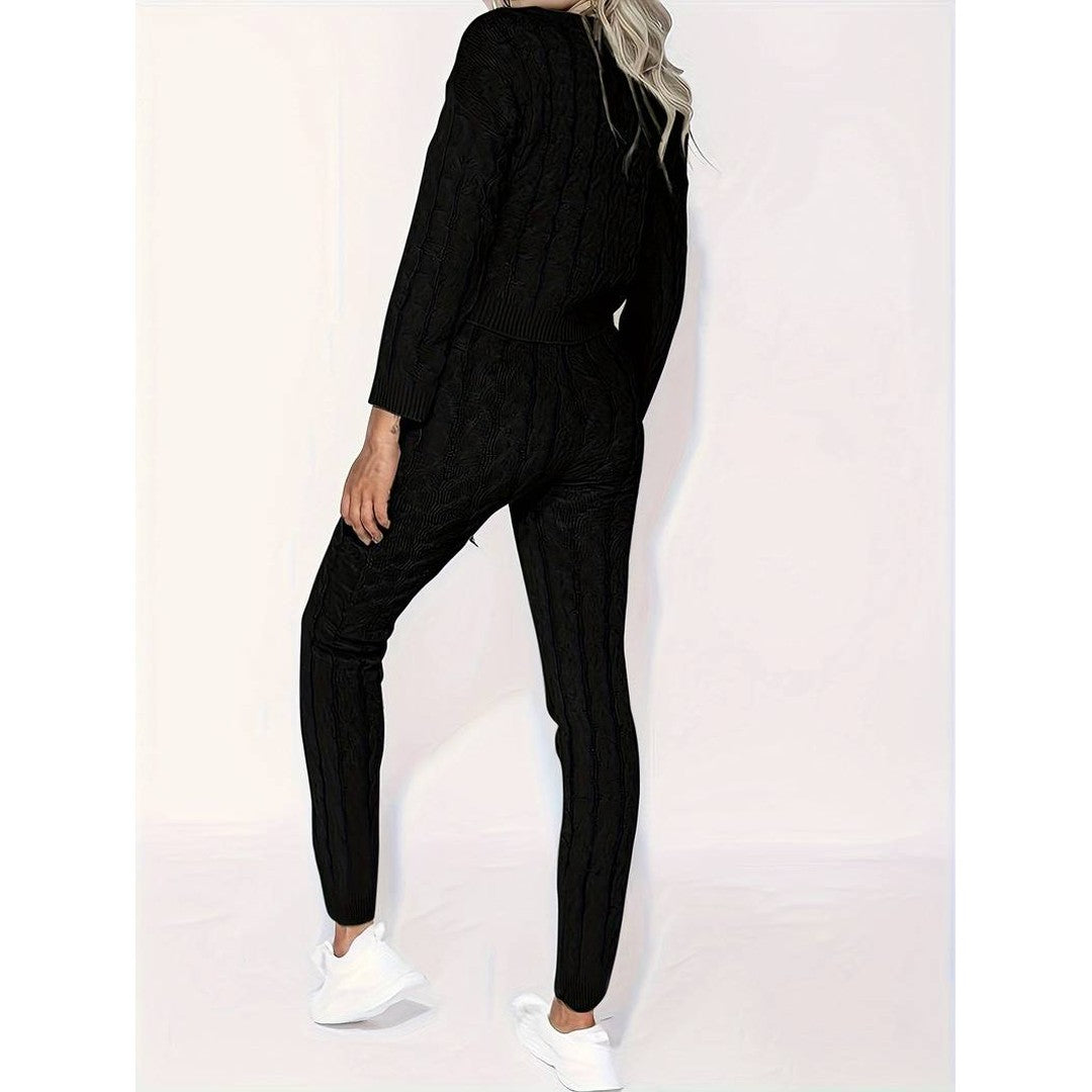 Woman wearing the Dione women's chic apparel, back view