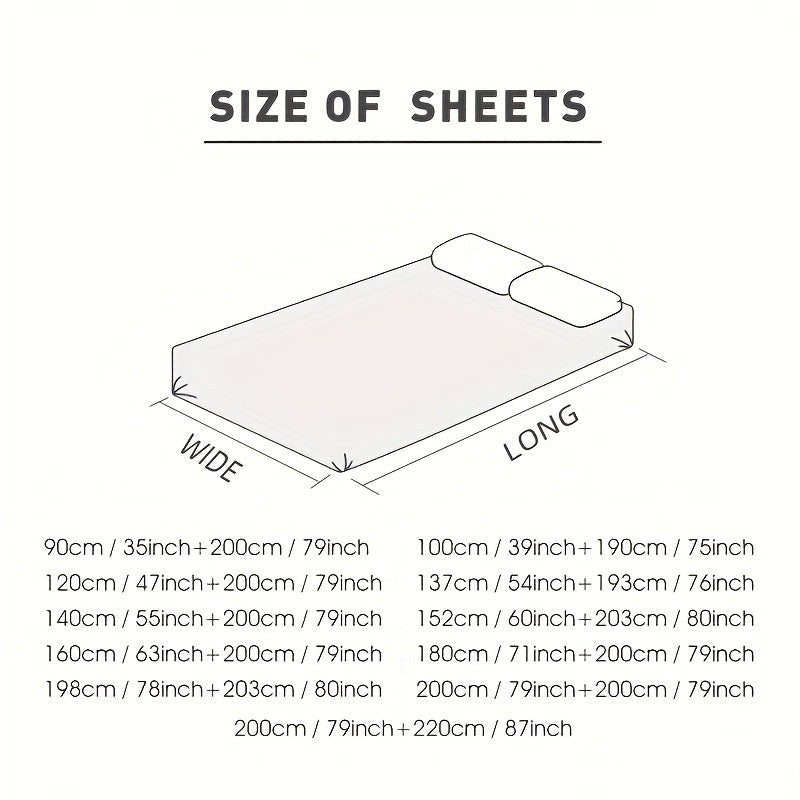 Bamboo blend fitted sheet in a made bed - product photo 4