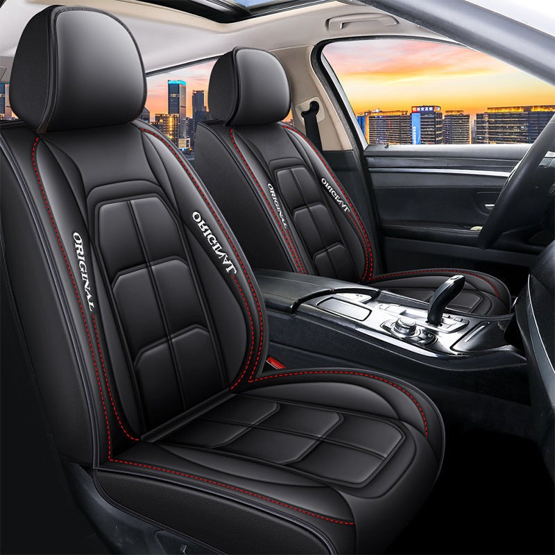Universal PU leather front car seat covers - product photo 2