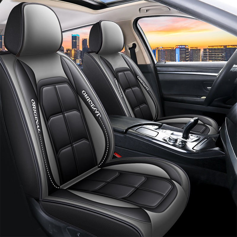 Universal PU leather front car seat covers - product photo 4