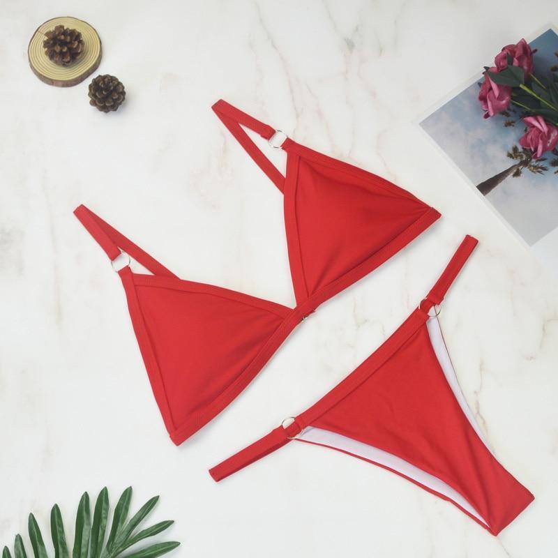 Aria | Women's Adjustable Strap Triangle Bikini Set