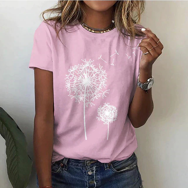 Jessa | Women's Graphic Print Crew Neck Tee