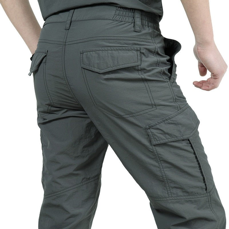 Men's breathable cargo trousers with flap pockets - product photo 5