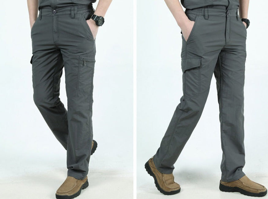 Men's breathable cargo trousers with flap pockets - product photo 6