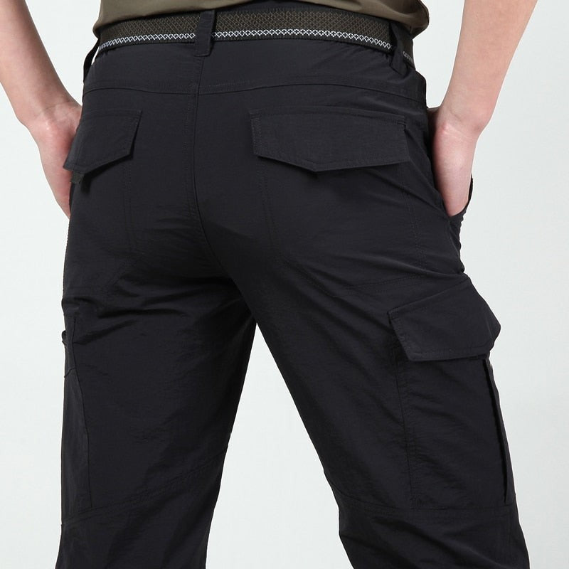 Men's breathable cargo trousers with flap pockets - product photo 7