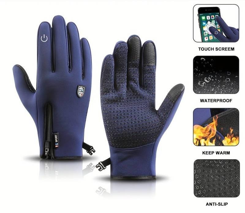 USB heated waterproof winter gloves - product photo 19