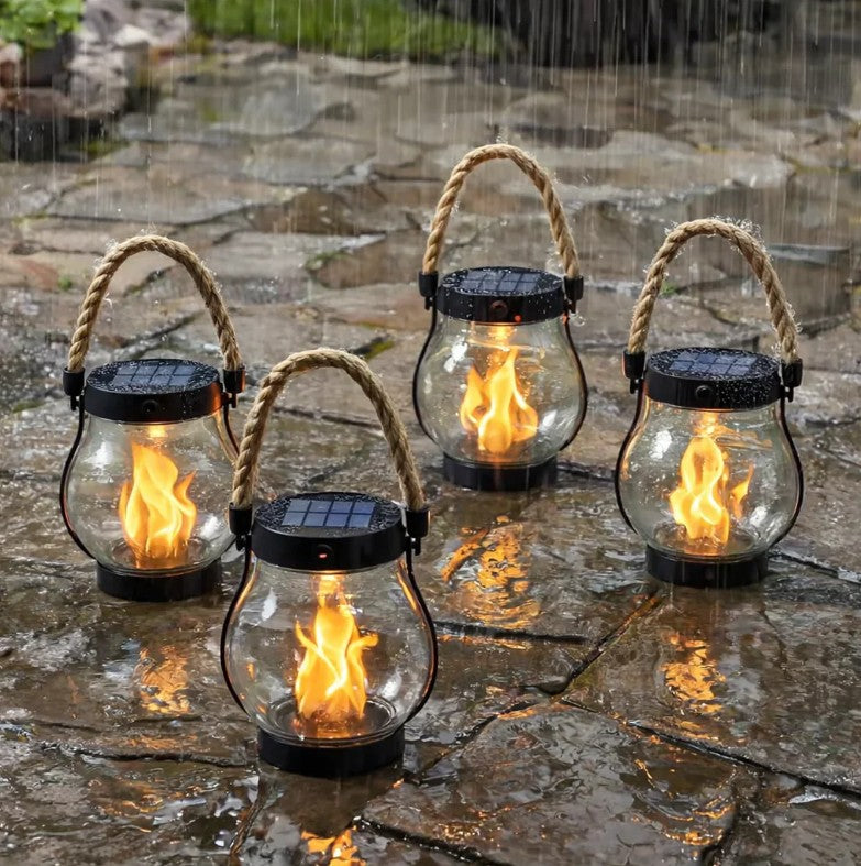 Solar lantern with flickering flame effect - product photo 7