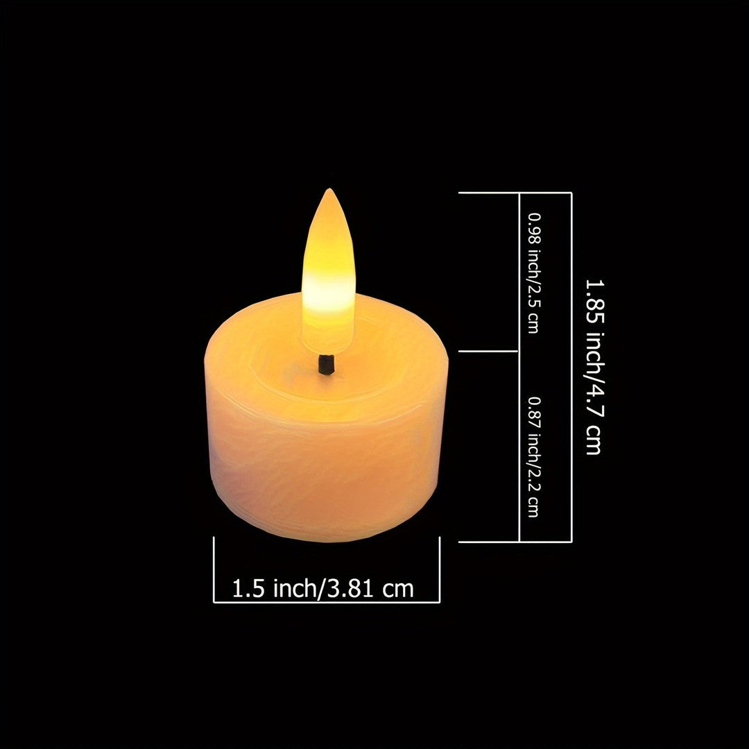 Flameless LED tea light candles with remote - product photo 3
