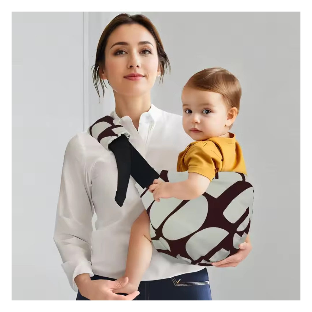 Crossbody baby carrier with hip seat - product photo 1