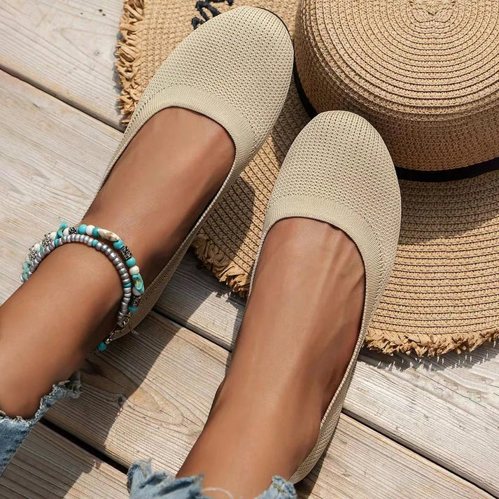 Daphne | Women's Knit Slip-On Ballet Style Flats