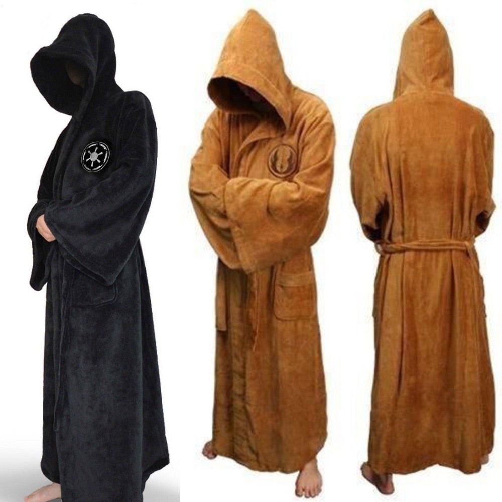 Men's extra-long flannel bathrobe - product photo 1