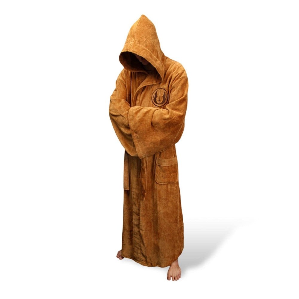 Men's extra-long flannel bathrobe - product photo 3