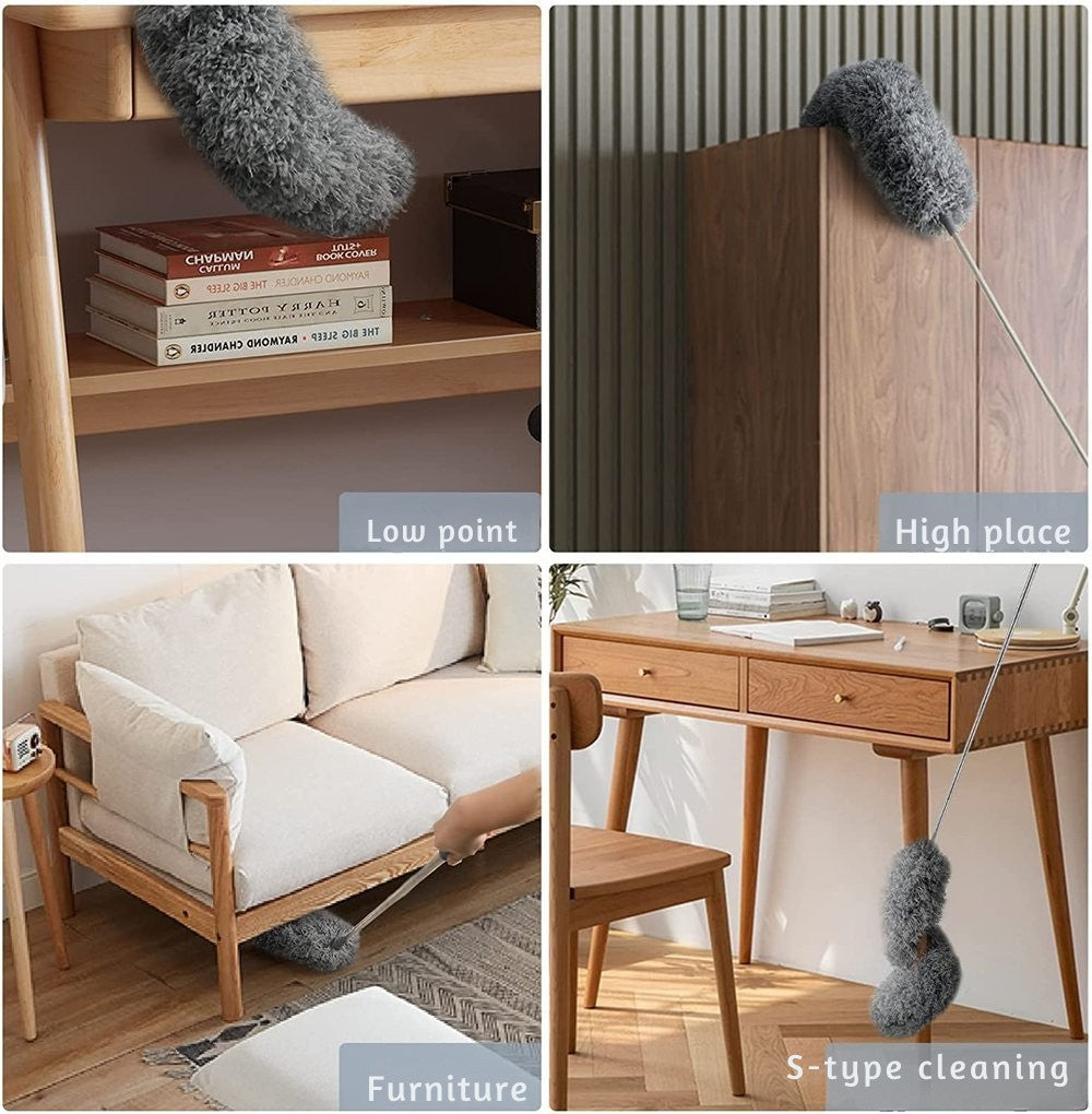 Telescopic microfibre duster with bendable head - product photo 8