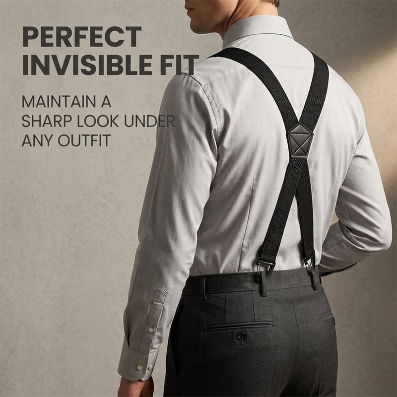 Four-clip adjustable suspenders - product photo 10