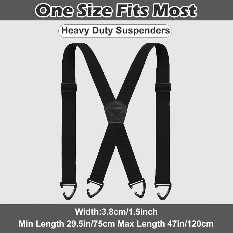 Four-clip adjustable suspenders - product photo 7