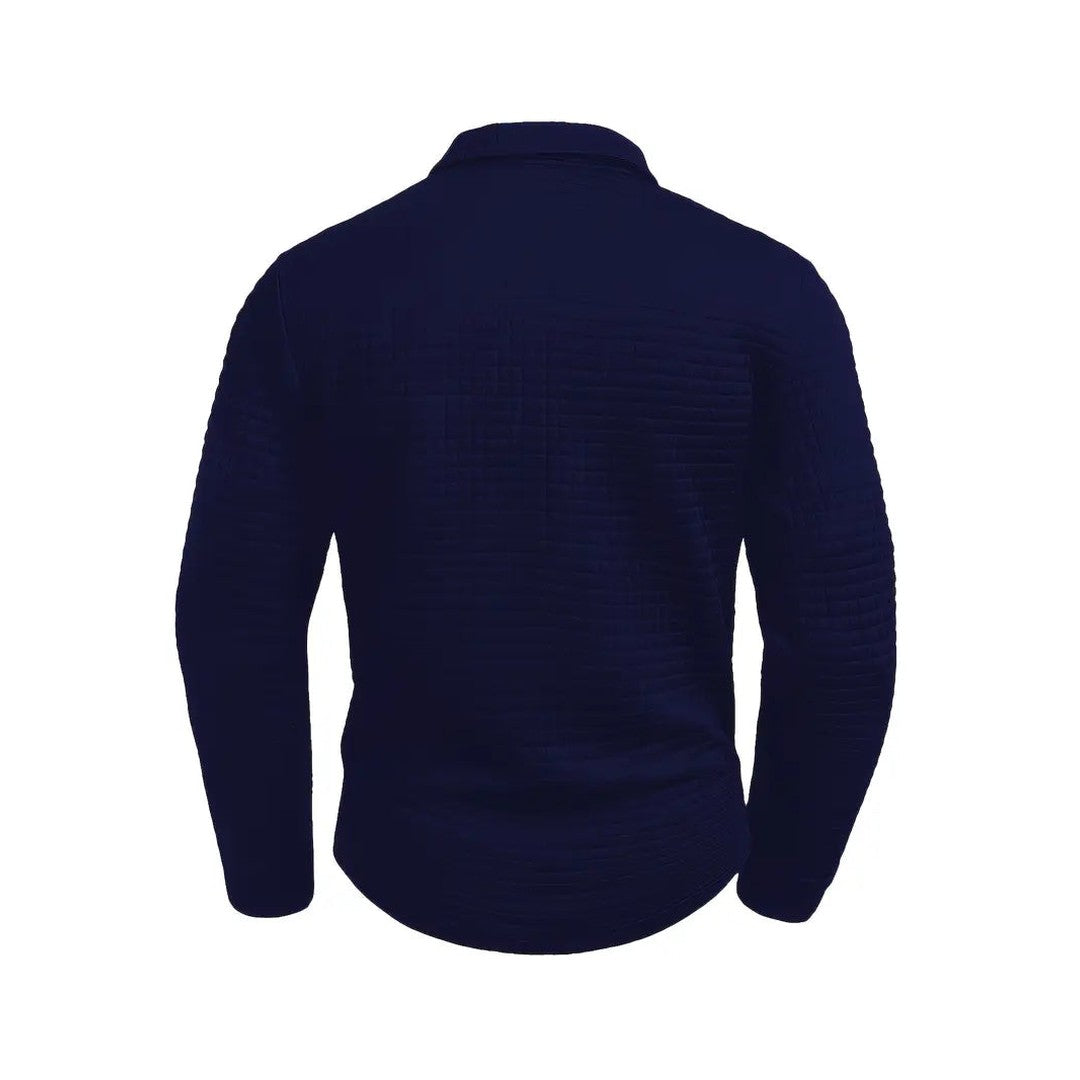 Man wearing the Ferdinand men's pocket detail polo shirt, 7 view