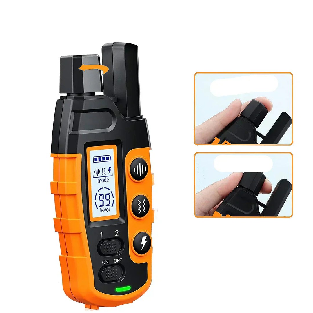 Remote dog training collar with handset - product photo 3