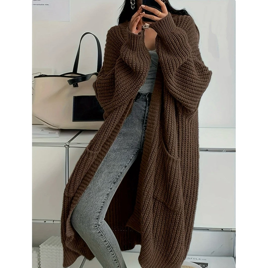 Woman wearing the Francesca women's pocket detail cardigan, 10 view