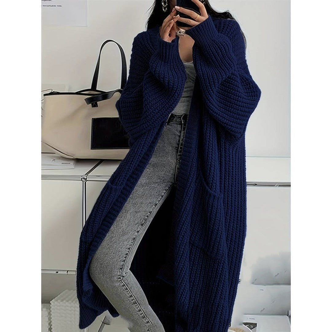 Woman wearing the Francesca women's pocket detail cardigan, 11 view