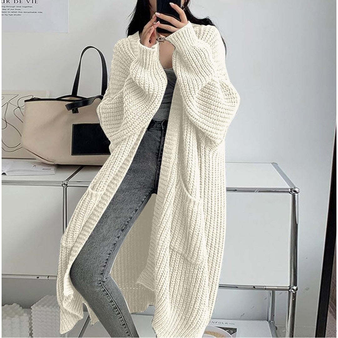 Woman wearing the Francesca women's pocket detail cardigan, 9 view